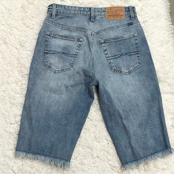 Lucky Brands Lucky Pins Bermuda Shorts‎ Frayed Hem 4/27 - Picture 3 of 9